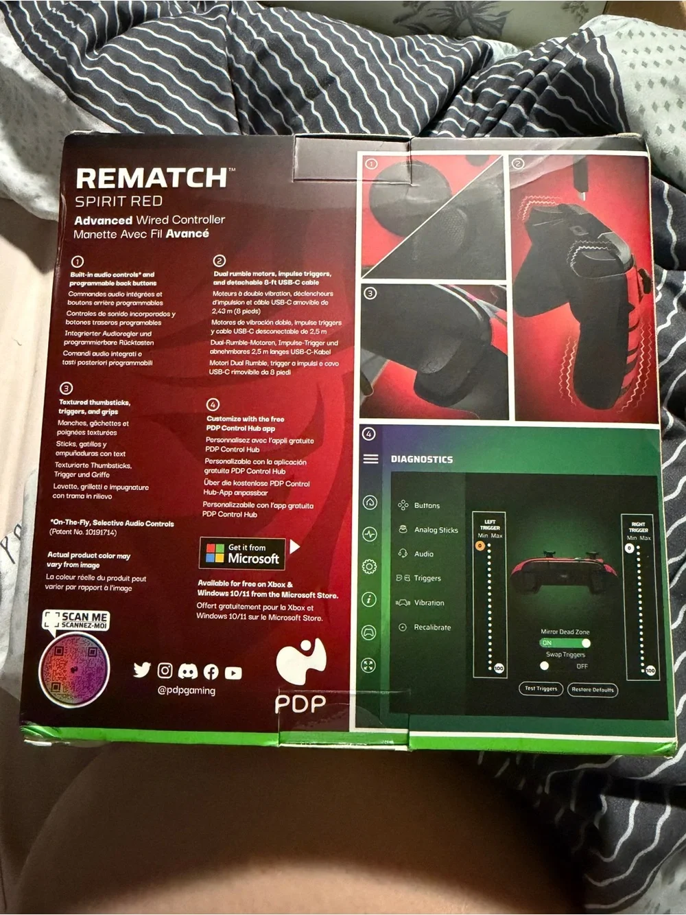 Rematch Spirit Red Wired Xbox Controller